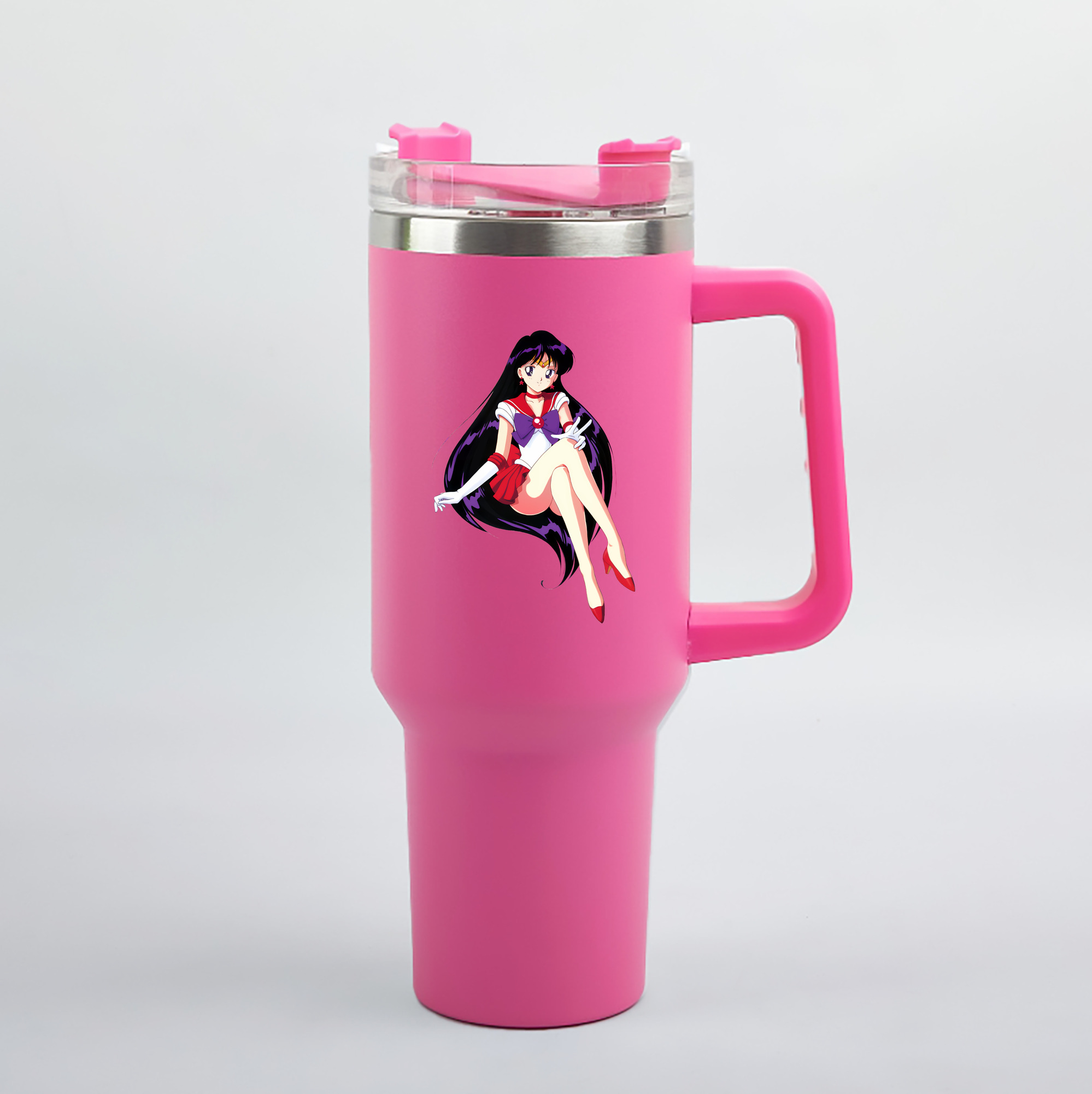 （画像用） 美少女戦士セーラームーン 火野レイ ひの レイ Sailor Moon Hino Rei （セーラーマーズ,Sailor Mars） 1200mL車用タンブラー（カラープリント）